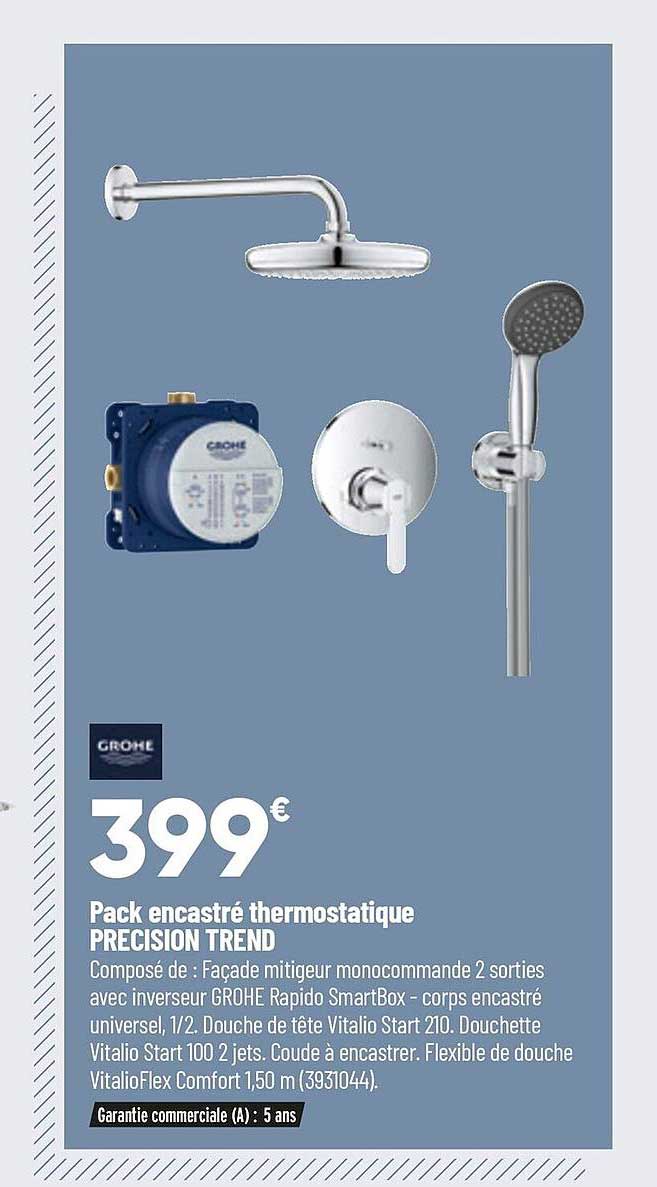 pack encastré thermostatique precision trend