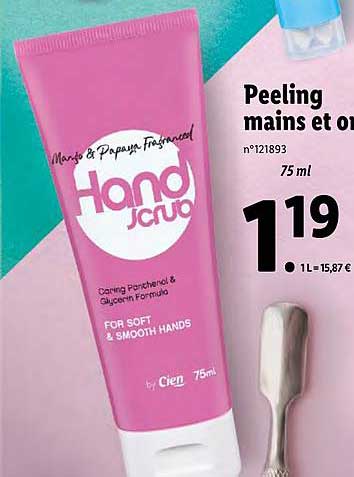 peeling mains et ongle cien