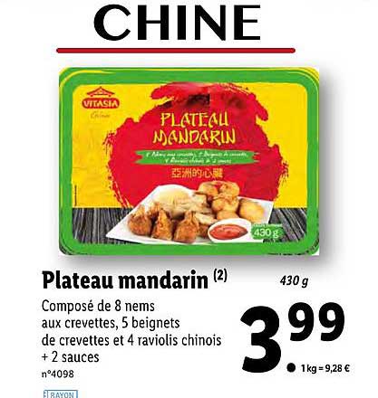 plateau mandarin vitasia