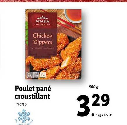 poulet pané croustillant vitasia