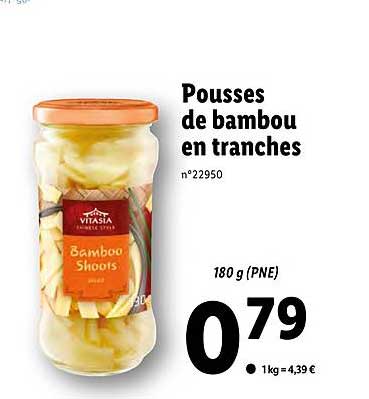 pousses de bambou en tranches vitasia