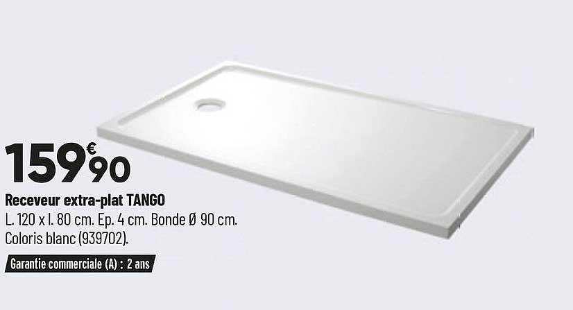 receveur extra-plat tango
