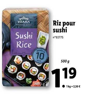 riz pour sushi vitasia
