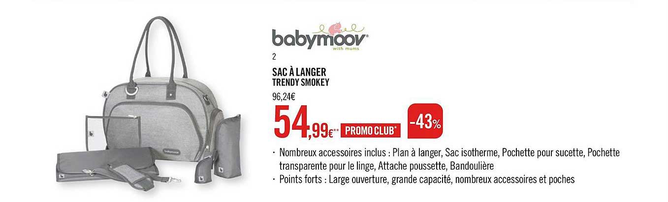 sac à langer trendy smokey