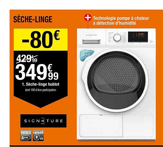 sèche-linge hublot signature