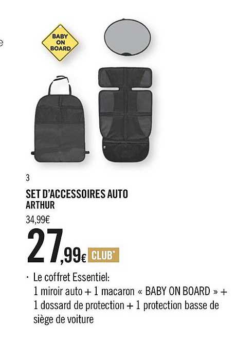 set d'accessoires auto arthur
