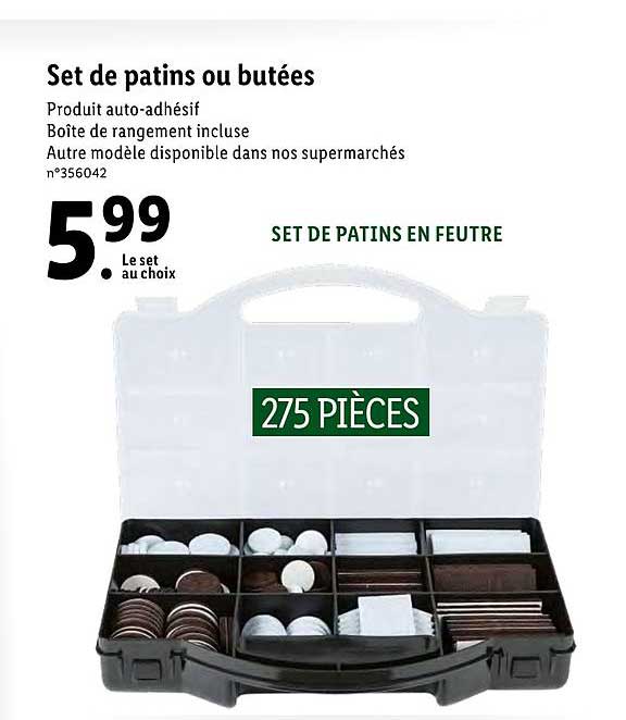 set de patins ou butées