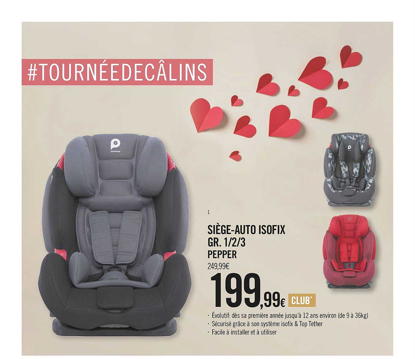 siège-auto isofix pepper