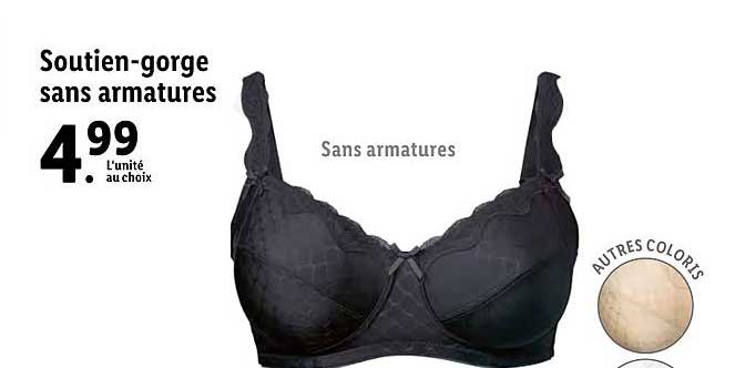 soutien-gorge sans armatures