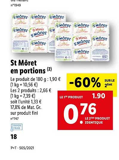 st môret en portions