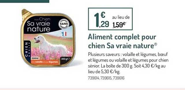 aliment complet pour chien sa vraie nature