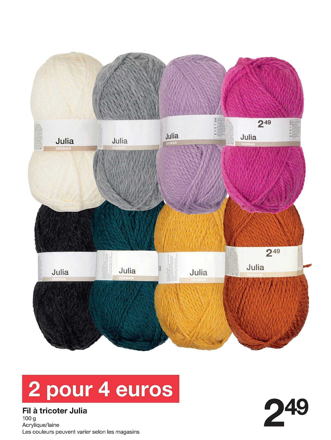 fil à tricoter julia