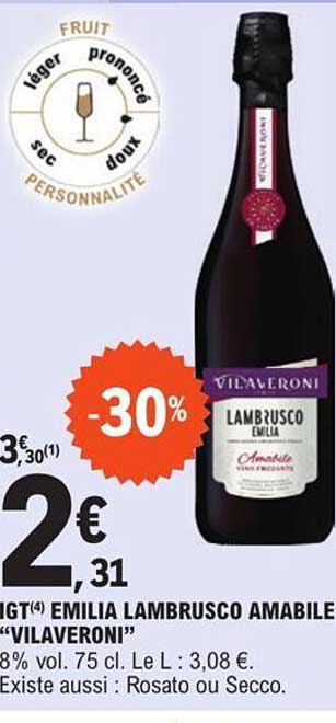 Igt émilia Lambrusco Amabile "vilaveroni"