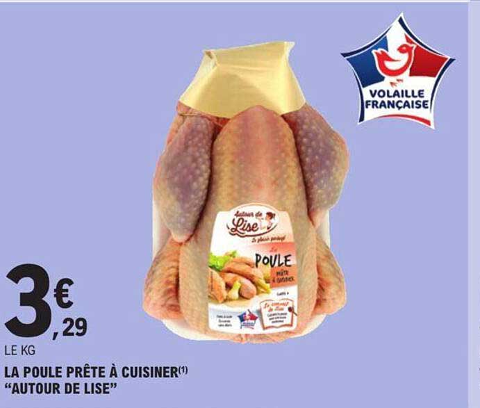 la poule prête à cuisiner "autour de lise"