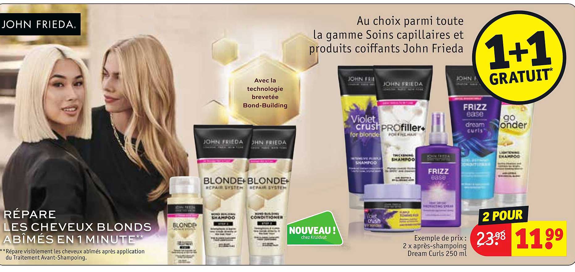 2 x après-shampoing dream curls john frieda