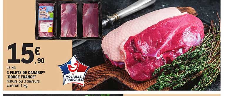 3 Filets De Canard "douce France"