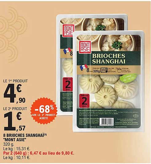 8 Brioches Shanghaï "mont Asie"