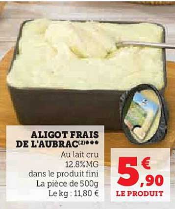 aligot frais de l'aubrac