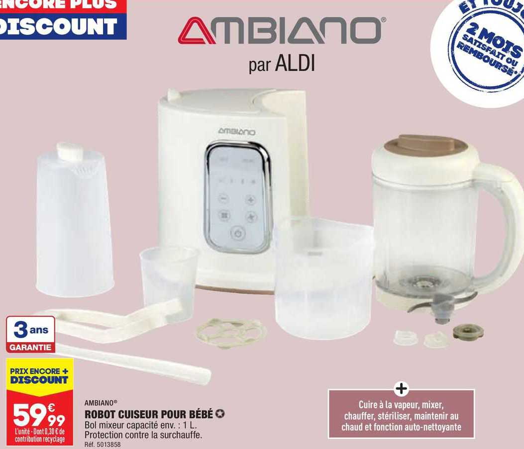 Ambiano Robot Cuiseur Pour Bebe