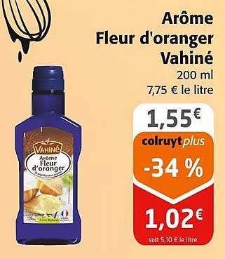 arôme fleur d'oranger vahiné