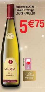 auxerrois 2021 cuvée prestige louis hauller