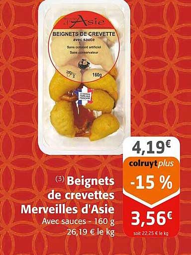 beignets de crevettes merveilles d'asie