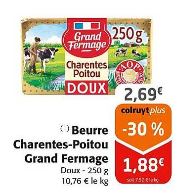 beurre charentes-poitou grand fermage