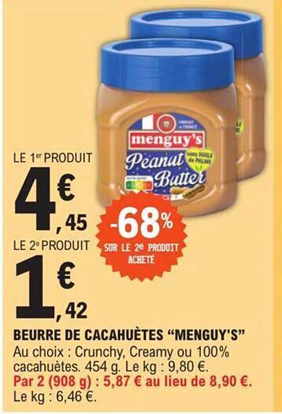 Beurre De Cacahuètes "menguy's"