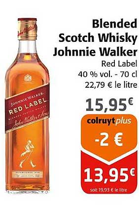 blended scotch whisky johnnie walker red label