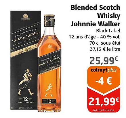 blended scotch whisky johnnie walker