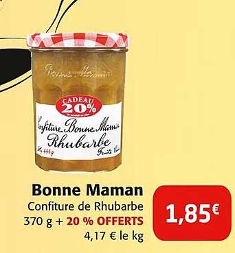 bonne maman confiture de rhubarbe