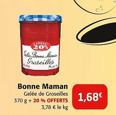 bonne maman gelée de groseilles