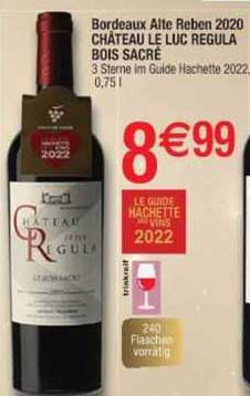 bordeaux alte reben 2020 château le luc regula bois sacré