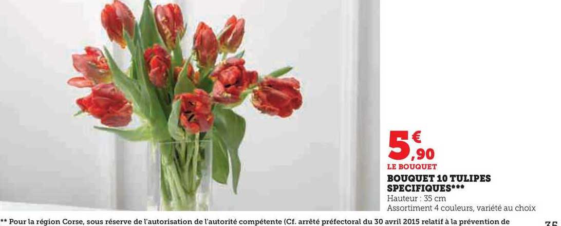 bouquet 10 tulipes spécifiques