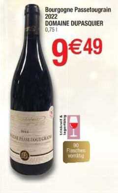bourgogne passetougrain 2022 domaine dupasquier