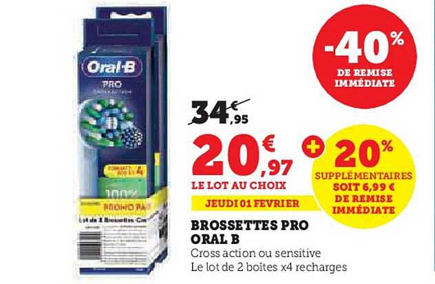 Brossettes Pro Oral B