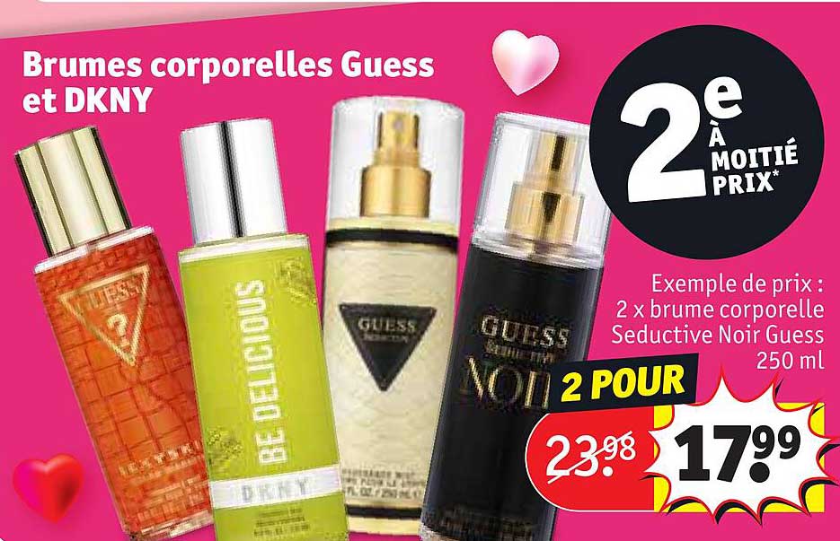 brumes corporelles guess et dkny