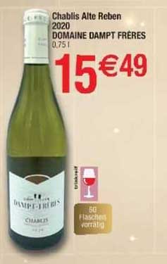 chablis alte reben 2020 domaine dampt frères