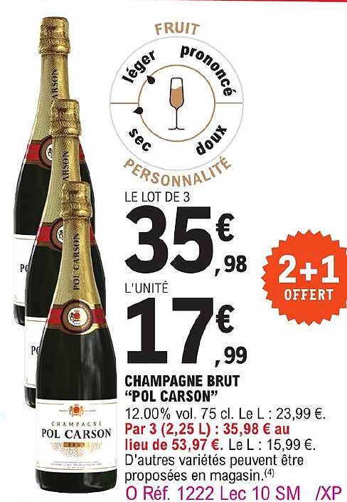 champagne brut "pol carson"