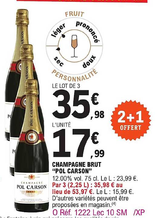 champagne brut "pol carson"