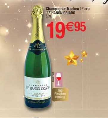 champagner trocken 1er cru j.f hanon criado