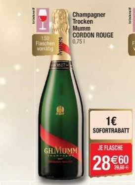 champagner trocken mumm cordon rouge