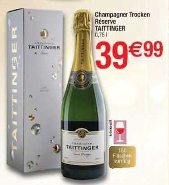 Champagner Trocken Réserve Taittinger