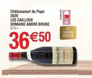 châteauneuf du pape 2020 les cailloux domaine andré brune