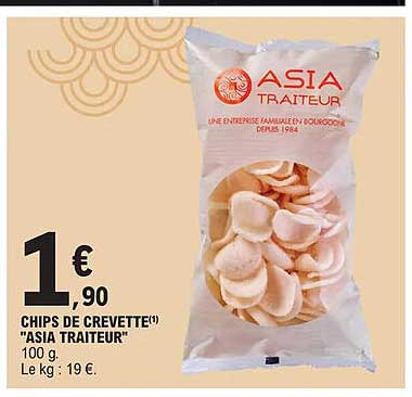 chips de crevette "asia traiteur"