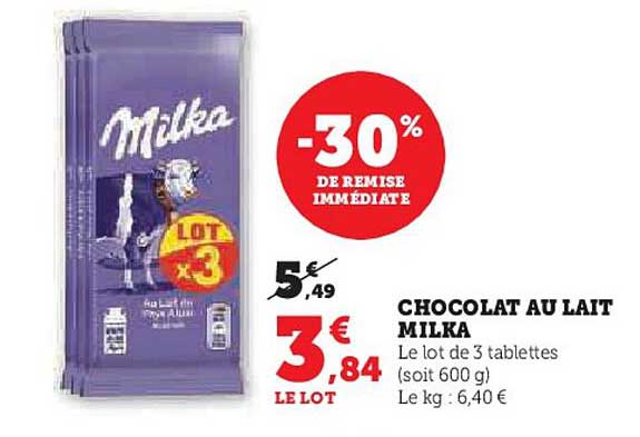 Chocolat Au Lait Milka