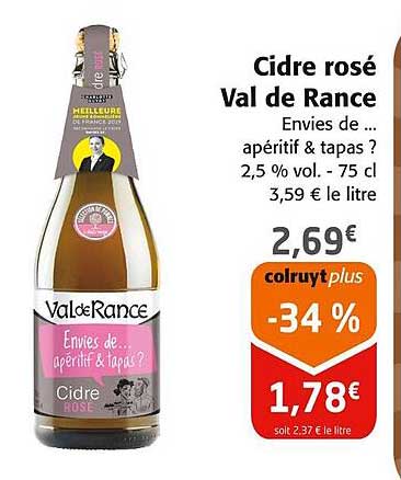 cidre rosé val de rance