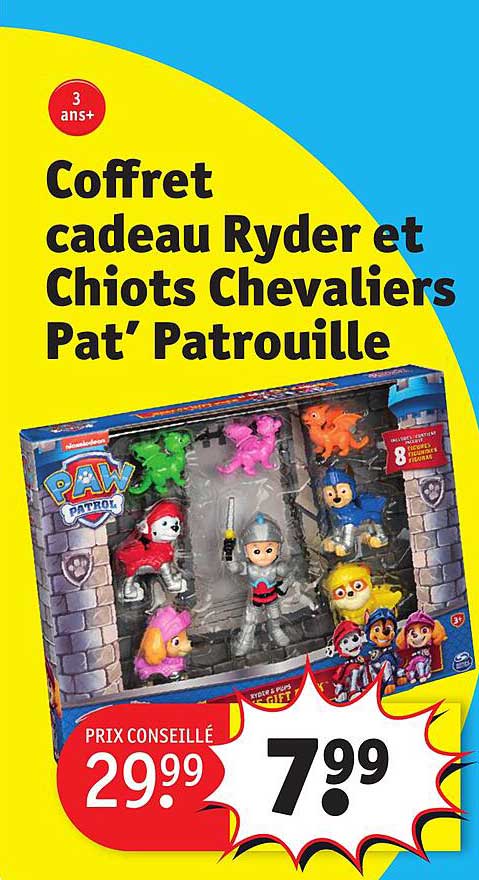 coffret cadeau ryder et chiots chevaliers pat' patrouille