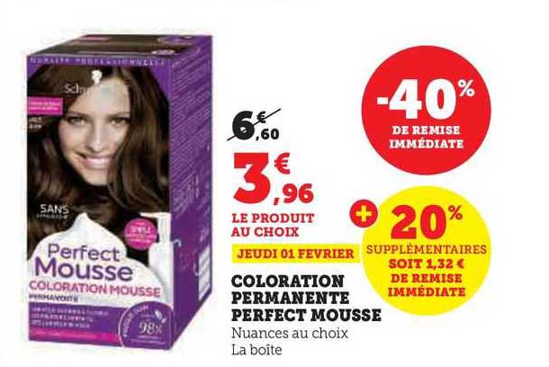 Coloration Permanente Perfect Mousse