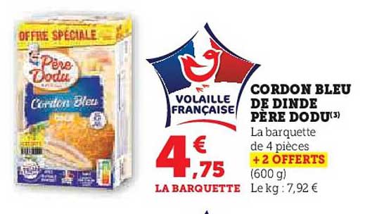 cordon bleu de dinde père dodu
